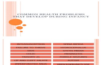 Common Health Problems - Infancy