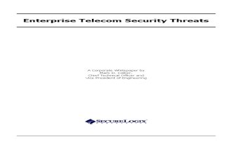 Enterprise Telecom Security Threats Draft 10-12-04