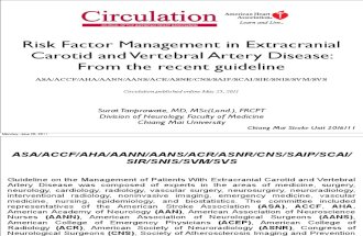 Risk factor management in Extracranial carotid artery stenosis: From Recent 2011 Guideline