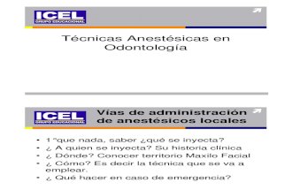 Anestesias - Téc. Anestésicas
