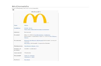 McDonald Upload