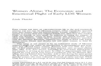 Women Alone - Plight of Early LDS Women