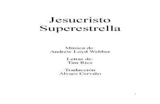 Jesucristo Super Est Rel La Mexico 2001 Libreto