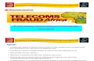 Recognising & Investigating Internal Fraud & BySyedThameem