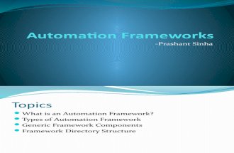 Automation Frameworks Ver2
