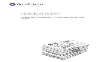 Liability or Equity - A Practical Guide to the Classification of Financial Instruments Under IAS 32 July 2009 (1)