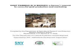 Goat Farming as a Business - A Farmers Manual