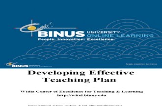 Developing Effective Teaching Plan - Session 2