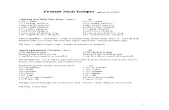 Cactus Ward Relief Society Freezer Meal Recipes 2