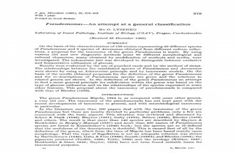 1961_Pseudomonas-An Attempt at a General Classification
