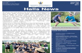 Halls Newsletter Issue 2 2011