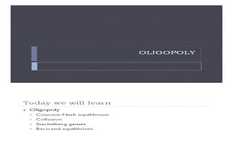 Oligopoly-Intermediate Microeconomics