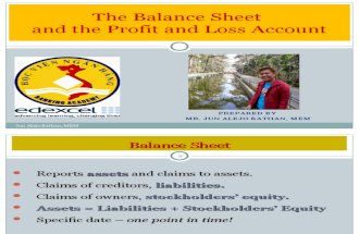 The Balance Sheet and Profit and Loss Statement
