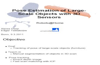 Pose Estimation of Large Scale Objects With 3D