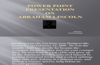 ppt on abrahom lincoln