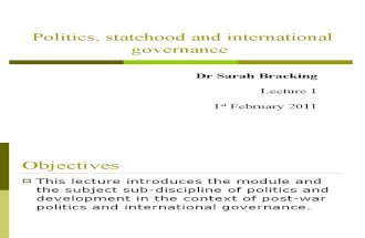 Lecture 1 2011 Politics (2)