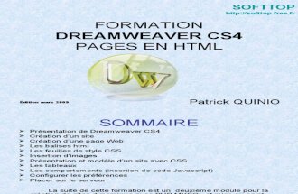 Formation DREAMWEAVER CS4