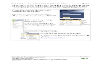 LCS Office Communicator User Manual