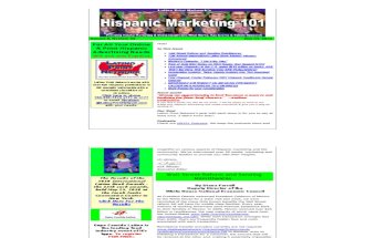 Hispanic Marketing 101 Volume 8 # 43