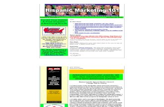 Hispanic Marketing 101 Volume 8 # 7