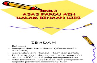 HKR 111 : Bab 3 Asas Fardu Ain Dalam Binaan Diri