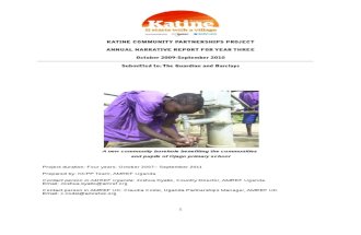 Amref annual report on Katine: Oct 2009-Sept 2010