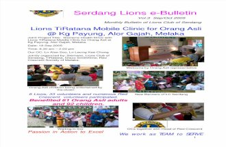 Serdang Lions e-Bulletin - Volume 3 - Sep/Oct 2005