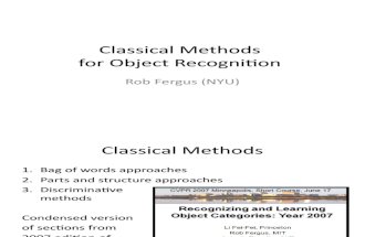02 - ICCV2009_classical_methods - Bag of Words Models - Part-Based Models - And Discriminative Models