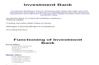 Investment Banking Lec 1