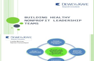 Building Healthy Nonprofit Leadership Teams