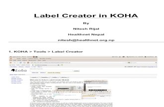 KOHA Barcode Printer
