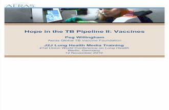 Hope in the Tuberculosis Pipeline III: Vaccines