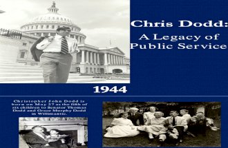 "Chris Dodd: A Legacy of Public Service"