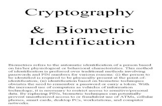 Bio Metrics & Cryptography