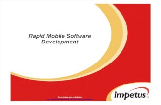 Webinar on Need for Rapid Mobile Software Development