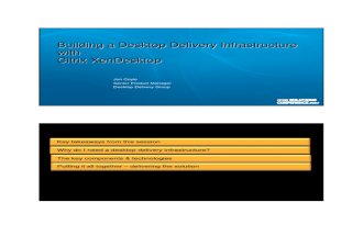 Building Desktop Delivery Infrastructure With XenDesktop-Jon Coyle