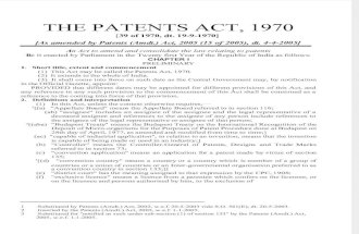 Patents Act 2005