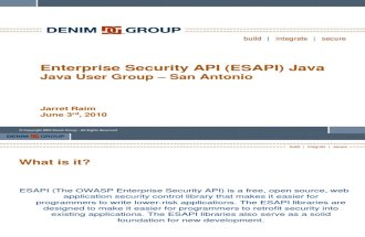 Enterprise Security API DOC