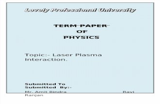 Ravi Ranjan Physics term paper final