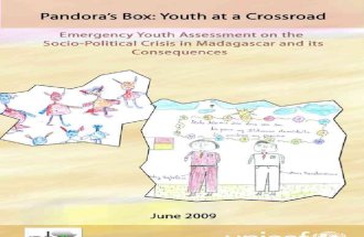Pandora's Box: Youth at a Crossroad--Emergency Youth Assessment on the Socio-Political Crisis in Madagascar and its Consequences