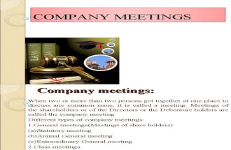 Company Meetings Presentations