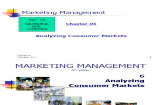 CH 06 Analyzing Consumer Markets