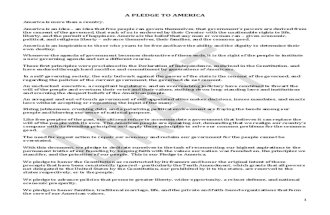 Republican Party "Pledge To America" (Draft Copy)