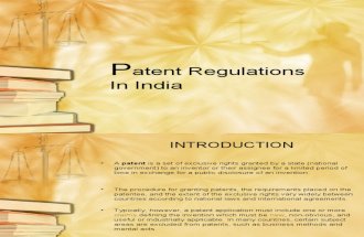 Patent Regulations in India