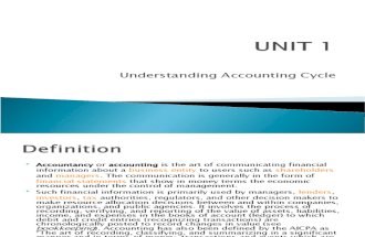 Understanding Accounting Cycle