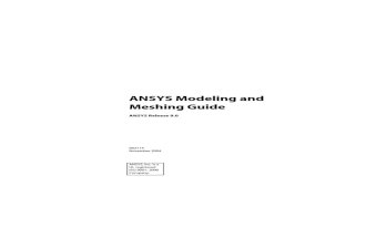 Ansys Modeling and Meshing Guide(1)