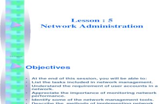Network Chapter5 - Administration