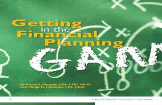 Getting in the Financial Planning Game