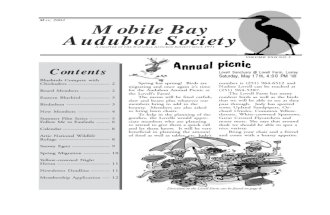 May-June 2003 Mobile Bay Audubon Society Newsletters