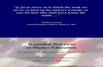 Wounded Warriors in Higher Education